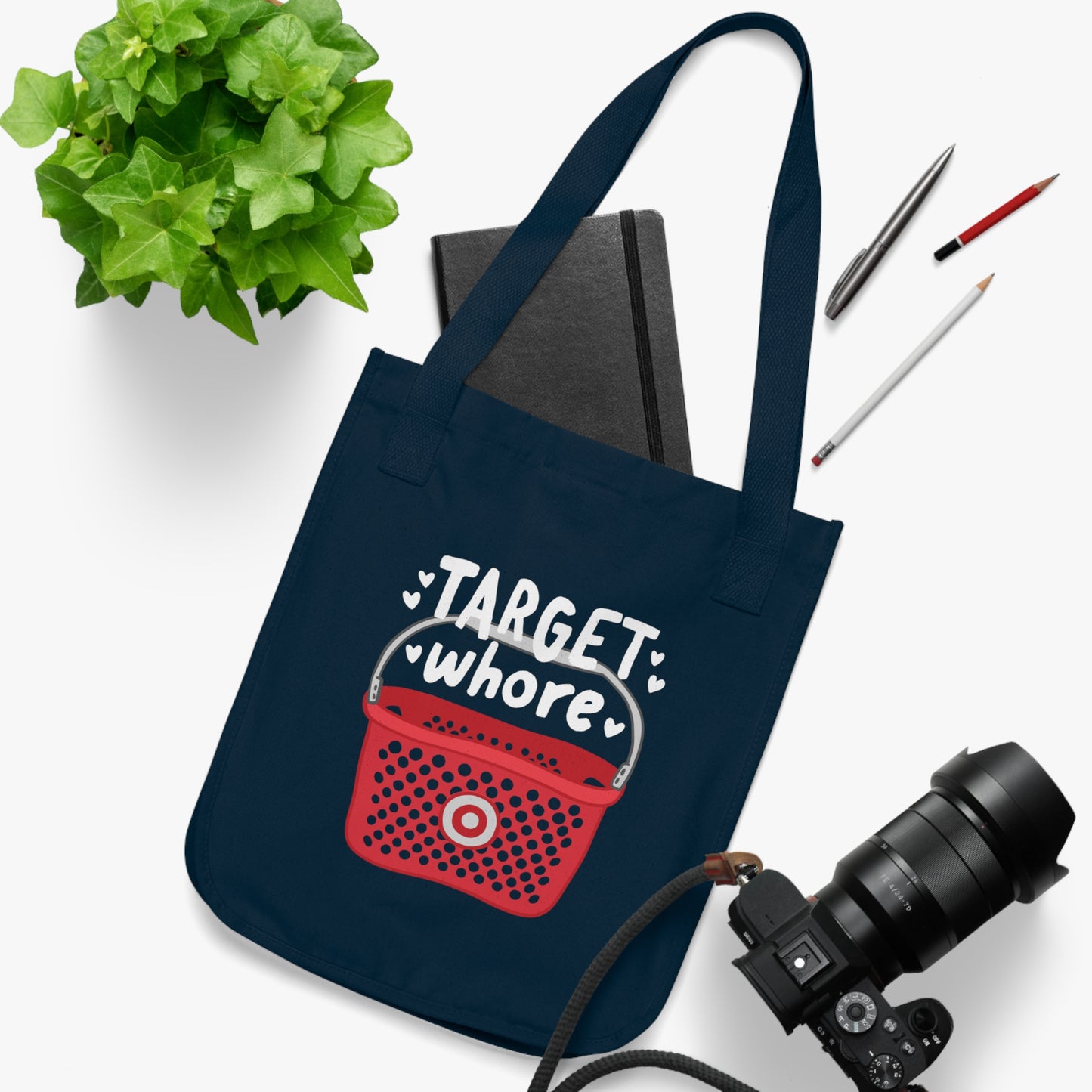 Target Whore Tote Bag, Eco-Friendly Organic Shopping Bag