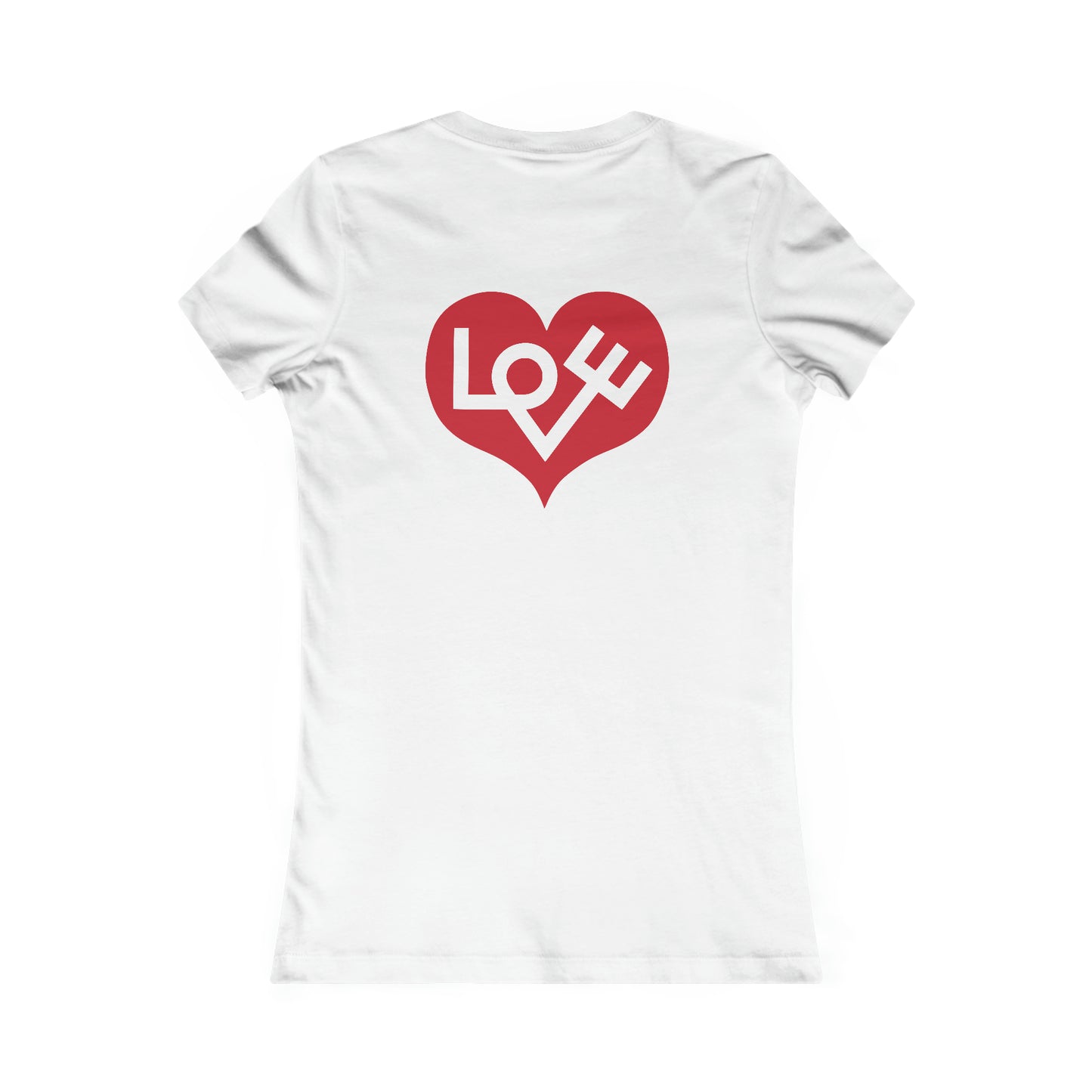 70's Inspired Design Love Heart Women's Favorite Tee