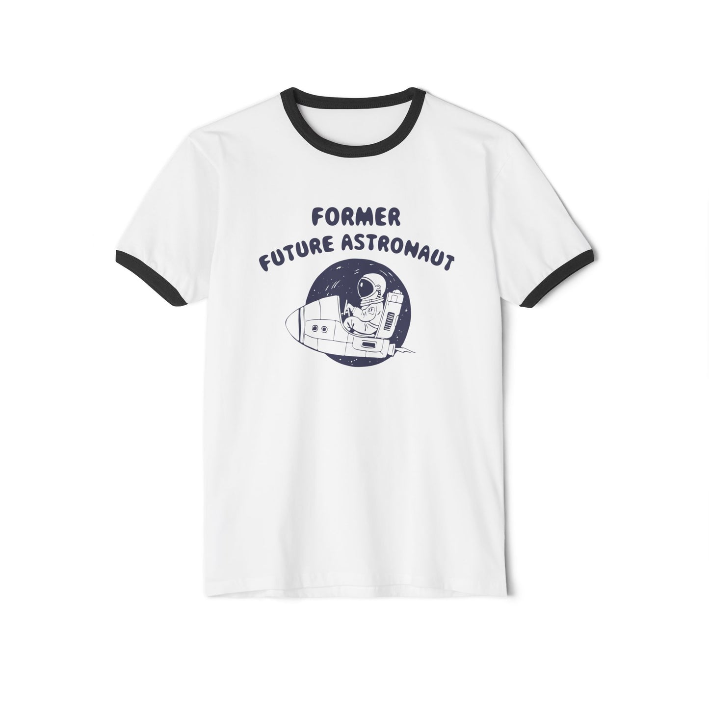 Former Future Astronaut Unisex Ringer T-Shirt - 4 Colors | Retro Space Design