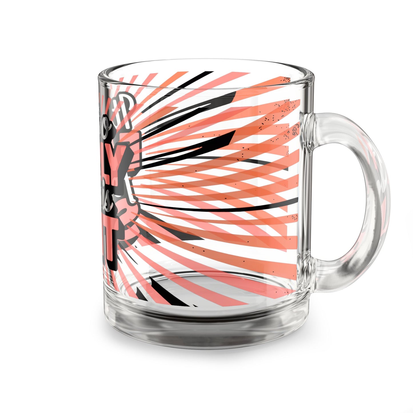 It's Too Early For This Shit Glass Coffee 10oz Funny Clear Mug