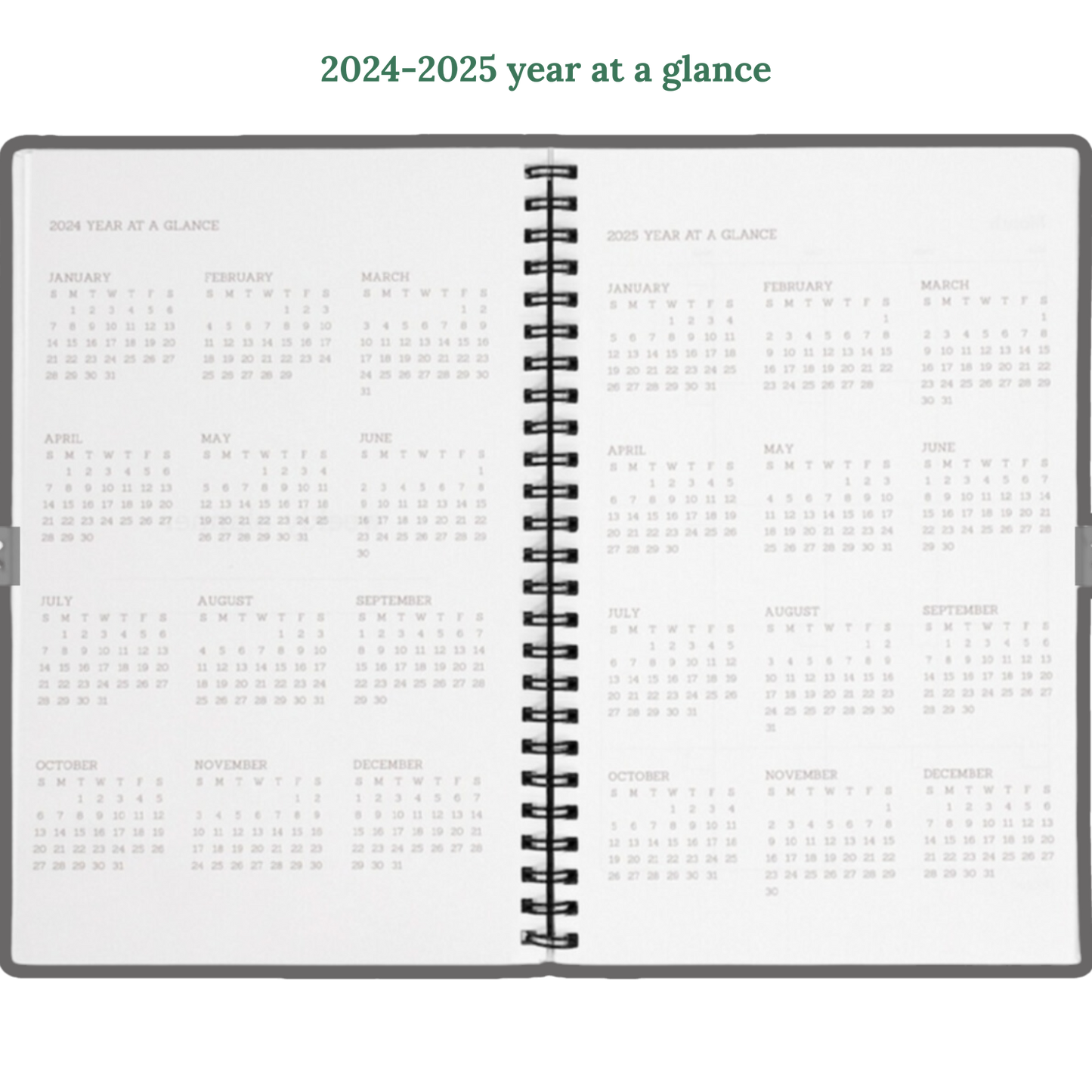 Personalized 2024-2025 Birds & Foliage Planner Hardcover Spiral 8.5 x 11