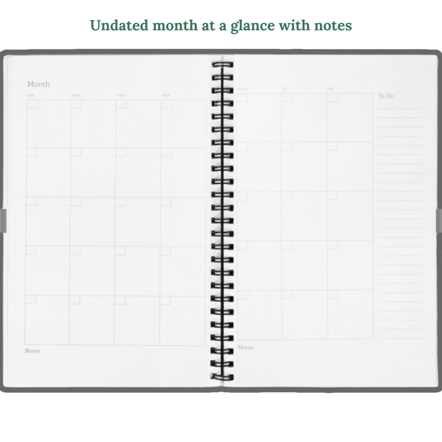 Personalized 2024-2025 Birds & Foliage Planner Hardcover Spiral 8.5 x 11