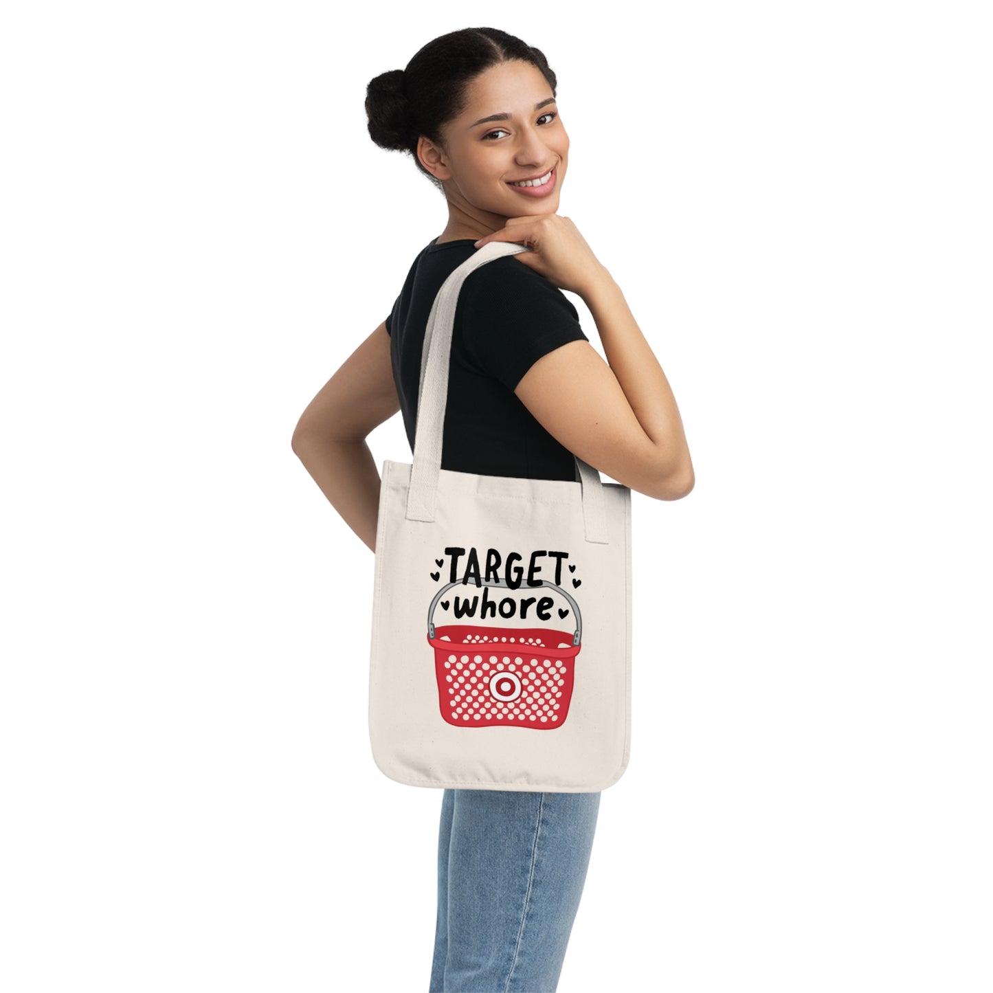 Target Whore Tote Bag, Eco-Friendly Organic Shopping Bag
