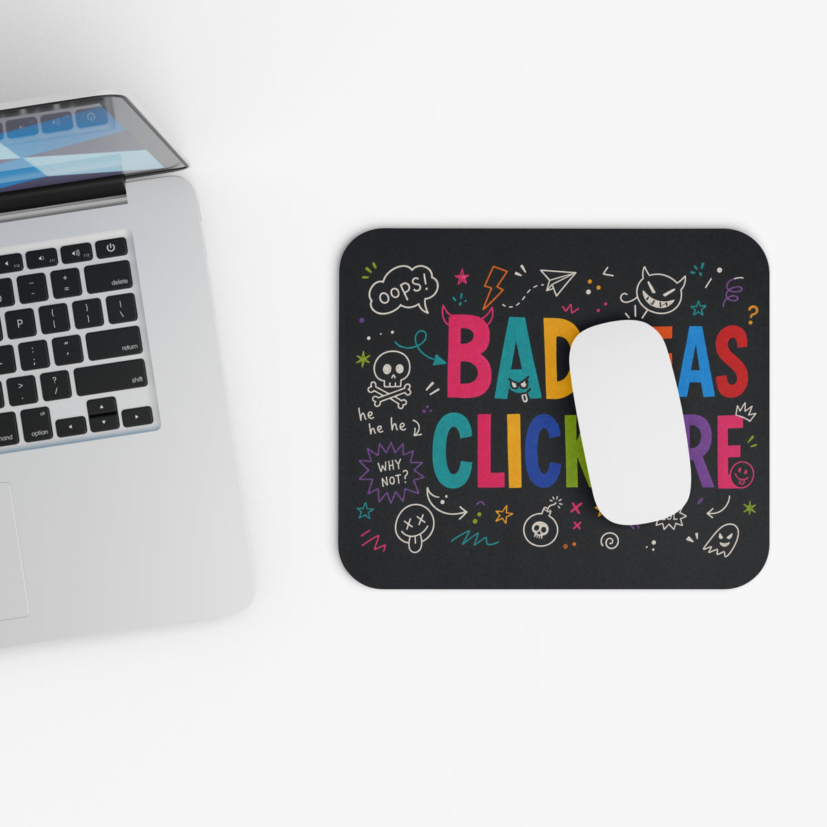 Bad Ideas Mouse Pad | Funny Coworker Gift & Office Desk Accessory