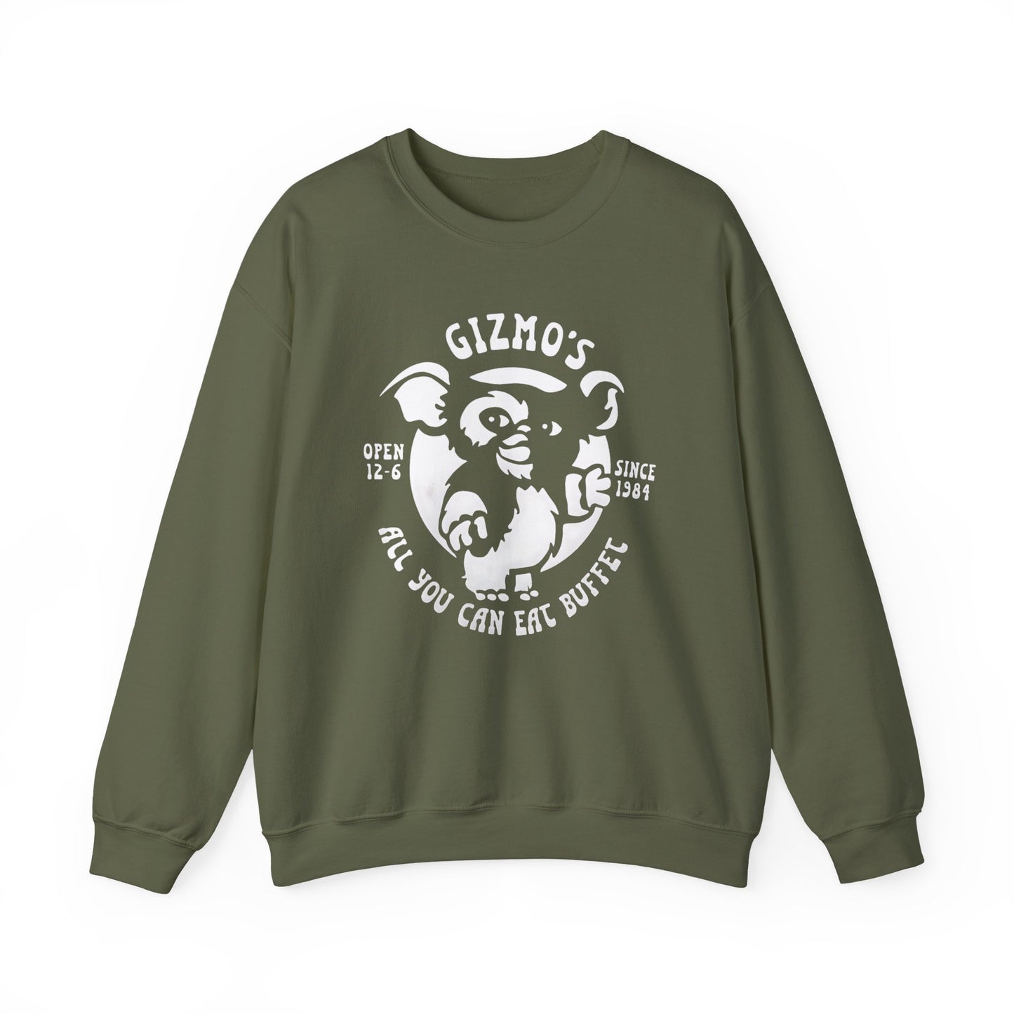 Retro Gizmo's All You Can Eat Buffet Gildan 18000 Unisex Sweatshirt - 6 Colors