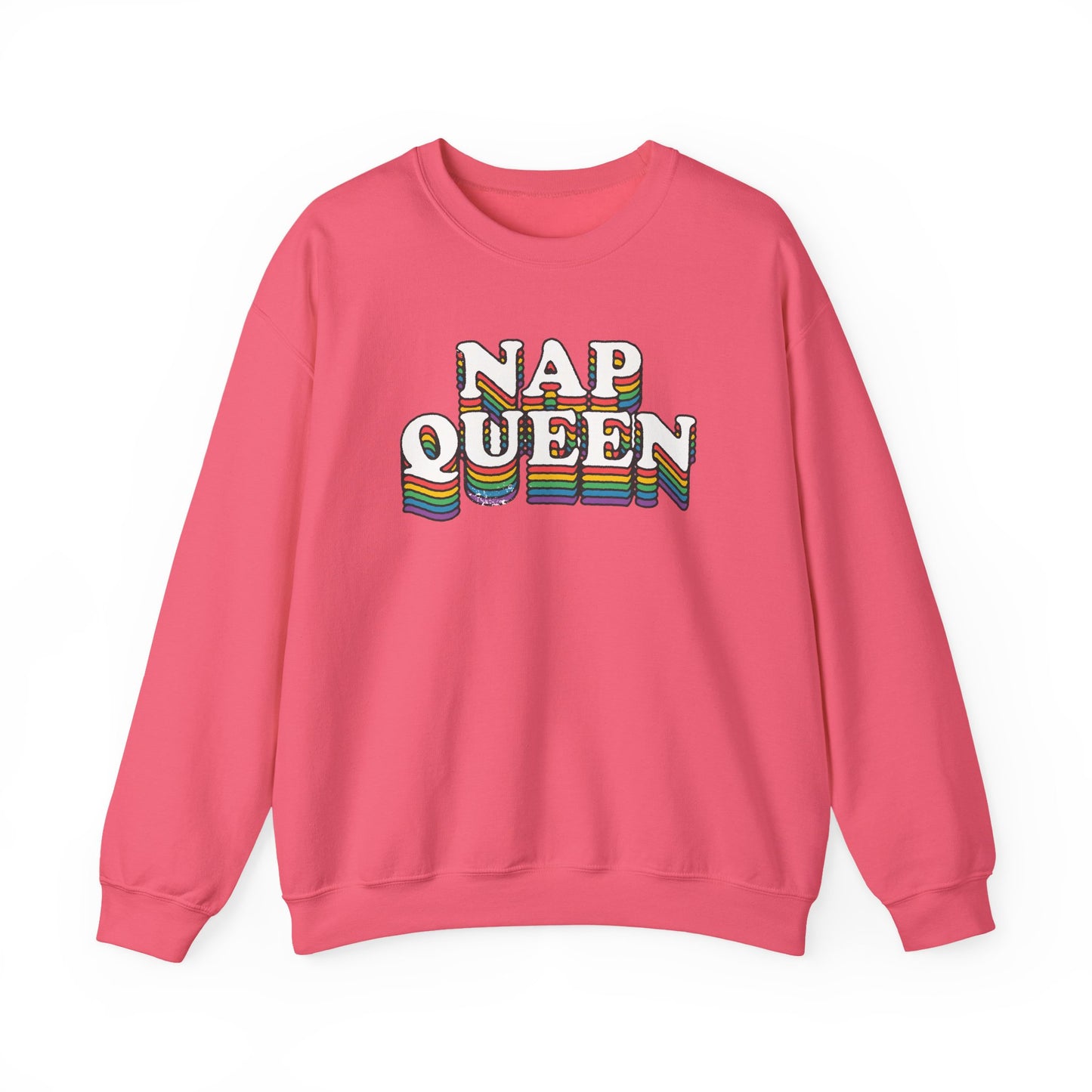 Nap Queen Sweatshirt Cozy Gildan Unisex Crewneck Pullover for Nap Lovers