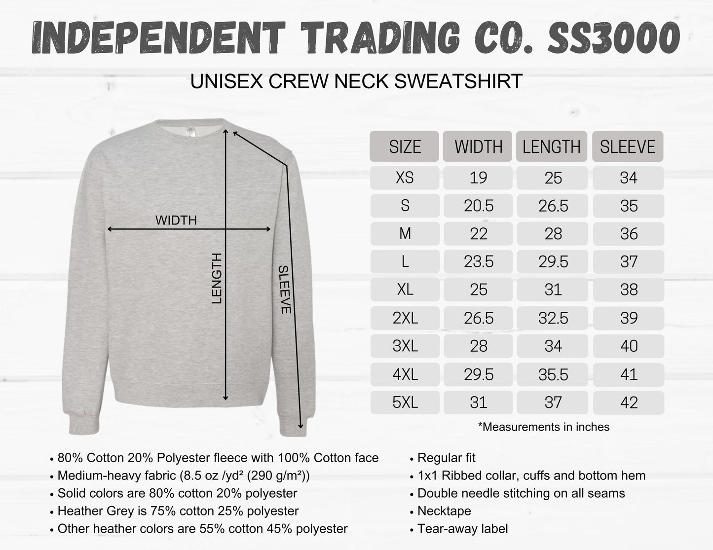 Daddy’s Girl Crewneck Sweatshirt | Independent Trading Co. SS3000 | Cute Cozy Unisex Sweatshirt for Fall & Winter