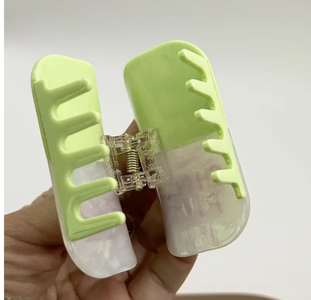 Pre-Packaged Funny & Discreet Nurses Chill Pill Hair Claw Clip | 2.95" x 1.57"