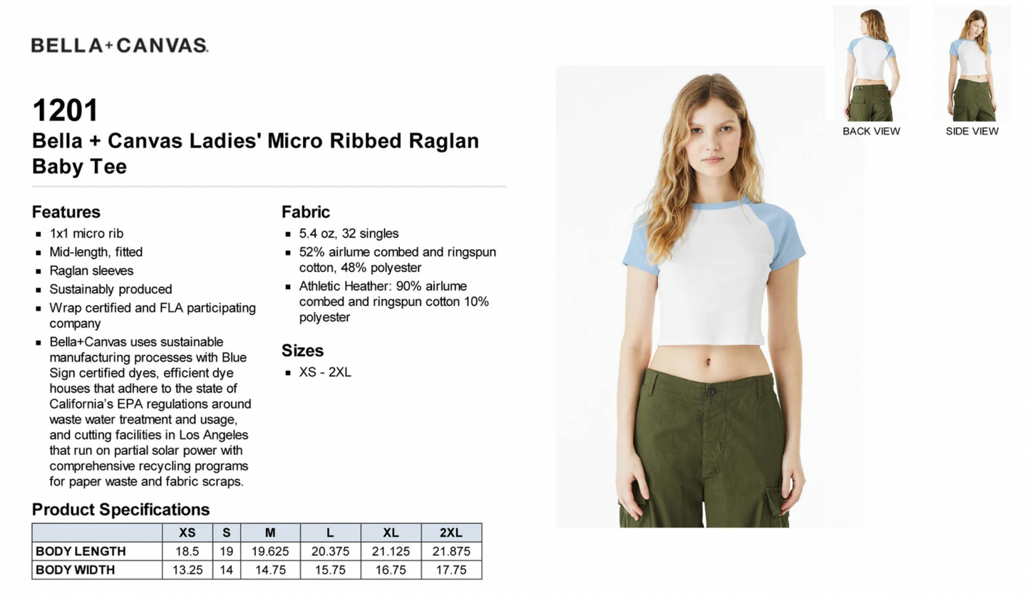 F-Bomb Women’s Raglan Baby Tee | Funny Cute Cropped Baseball T-Shirt