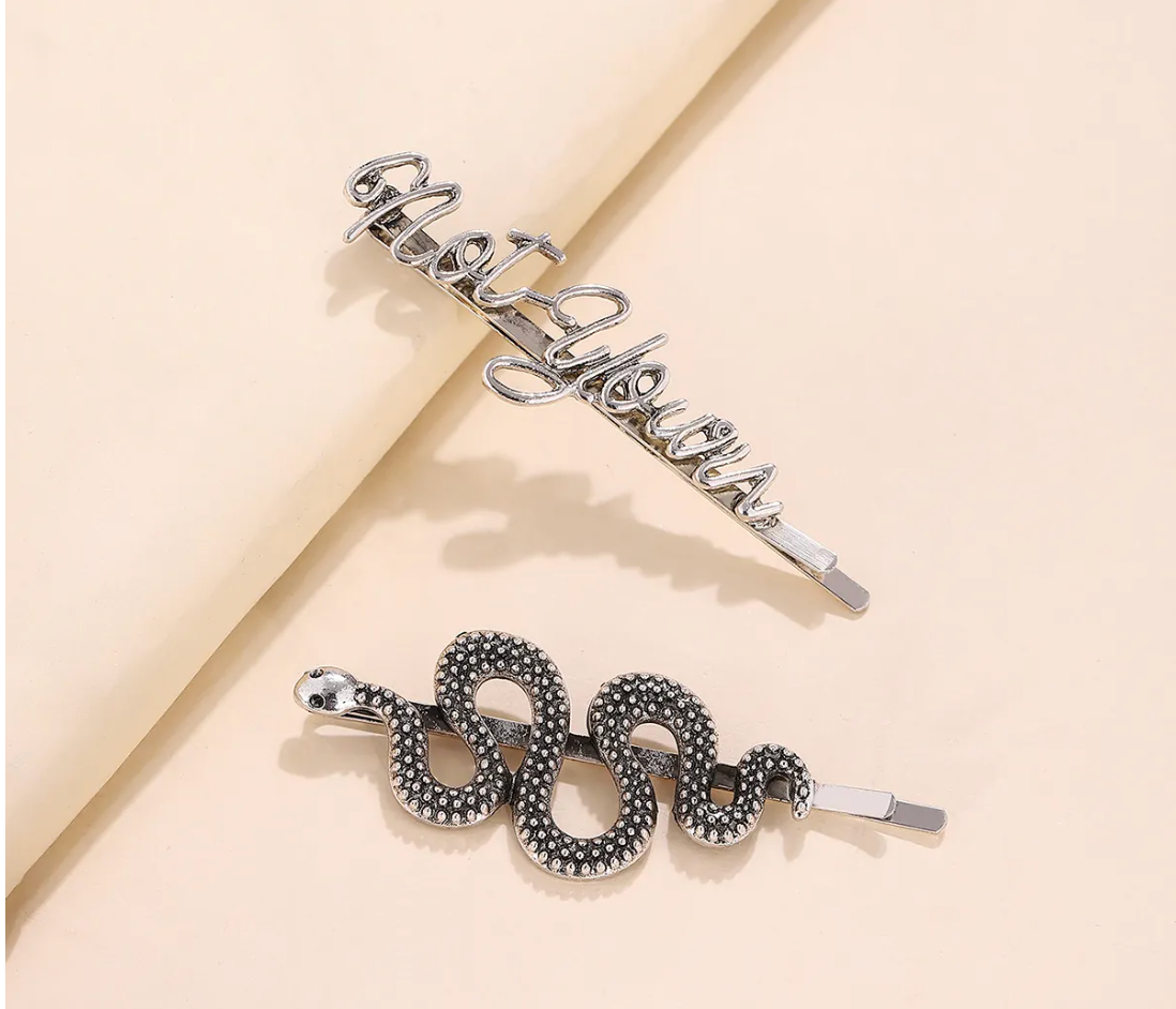 Not Yours Snake Hair Clip Set