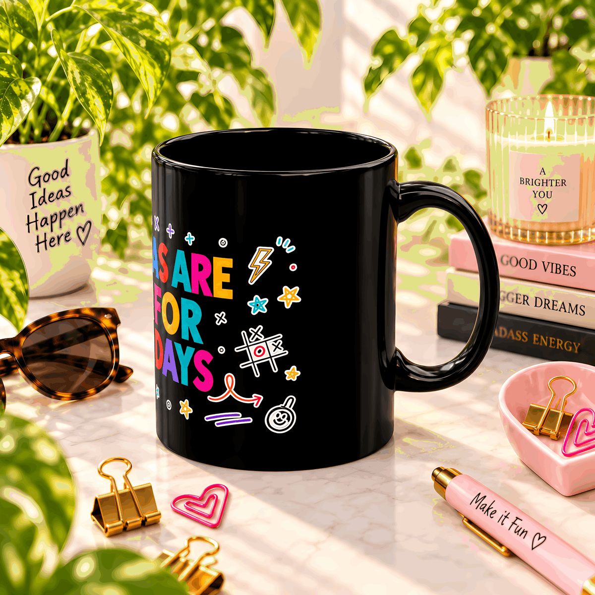 Bad Ideas Coworker Gift Set | Mug, Journal & Mouse Pad
