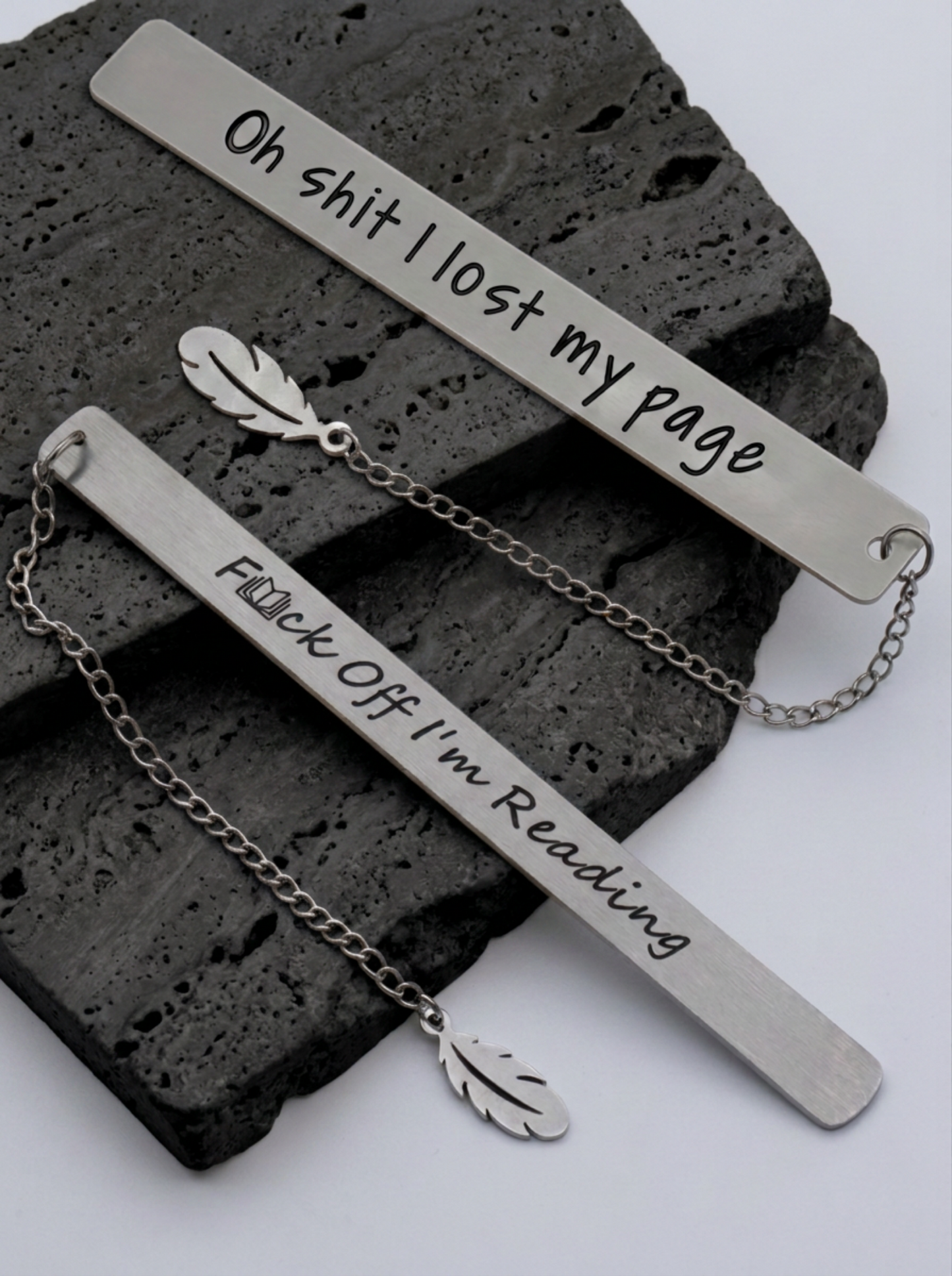Funny Metal Bookmark Set + 2 Free Tarot Bookmarks