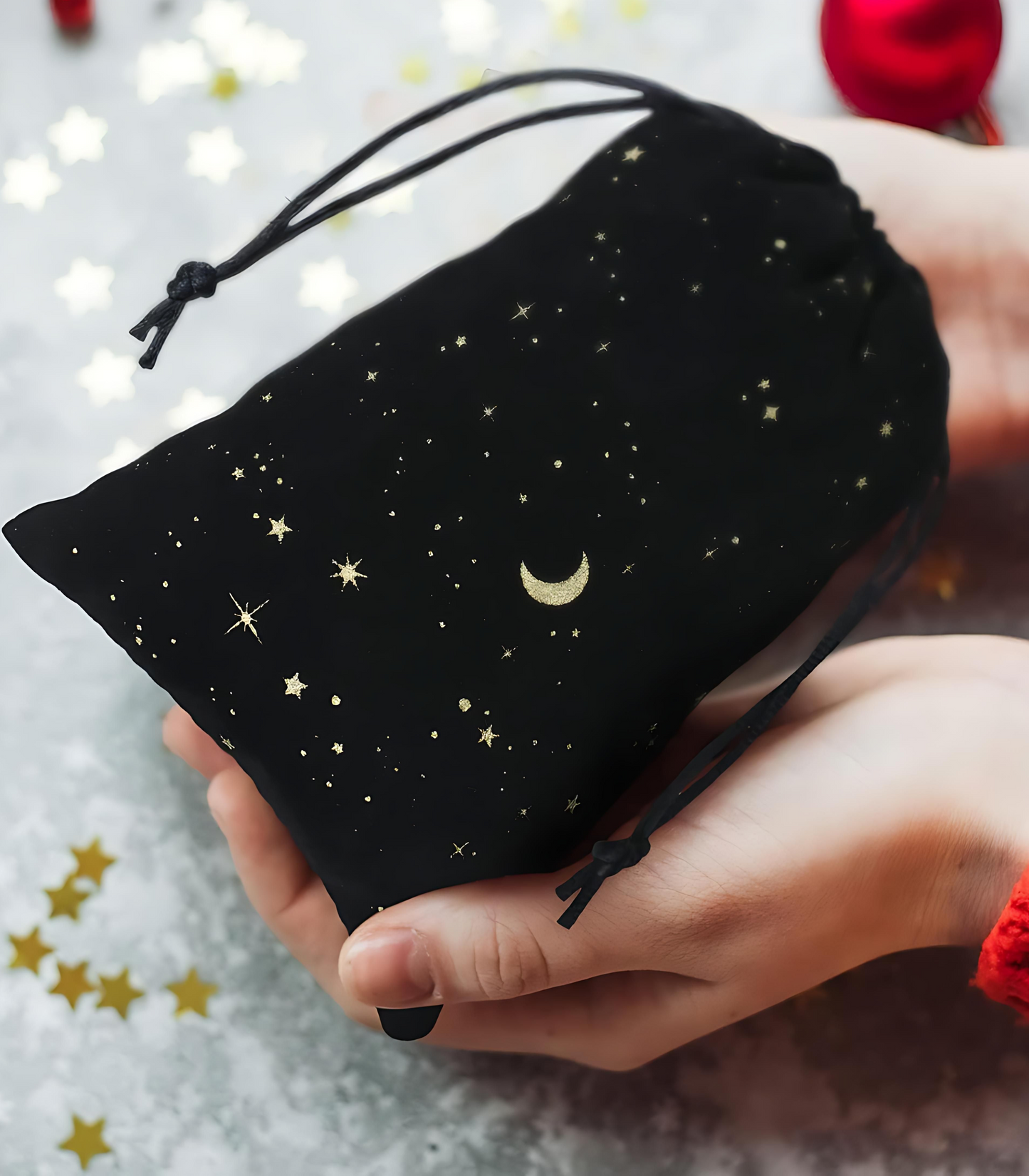 Stainless Steel "FUCK" Charm Necklace with Velvet Moon & Star Gift Bag | 16.2 Inches