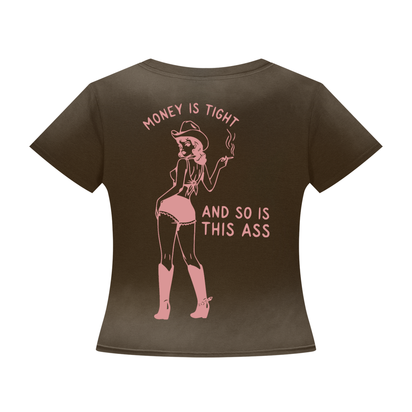 Women’s Sunfade Washed Cowgirl Money Is Tight T-Shirt