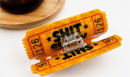 Shit Show Ticket Hair Claw Clip with Velvet Gift Bag