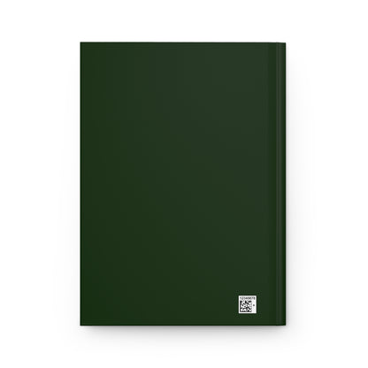 Daily Reminder Hardcover Journal Matte-Dark Green and Gold