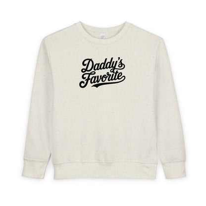Daddy’s Favorite Toddler Sweatshirt | Cute Cozy Kids Crewneck | Funny Gift for Daddy’s Girl or Boy