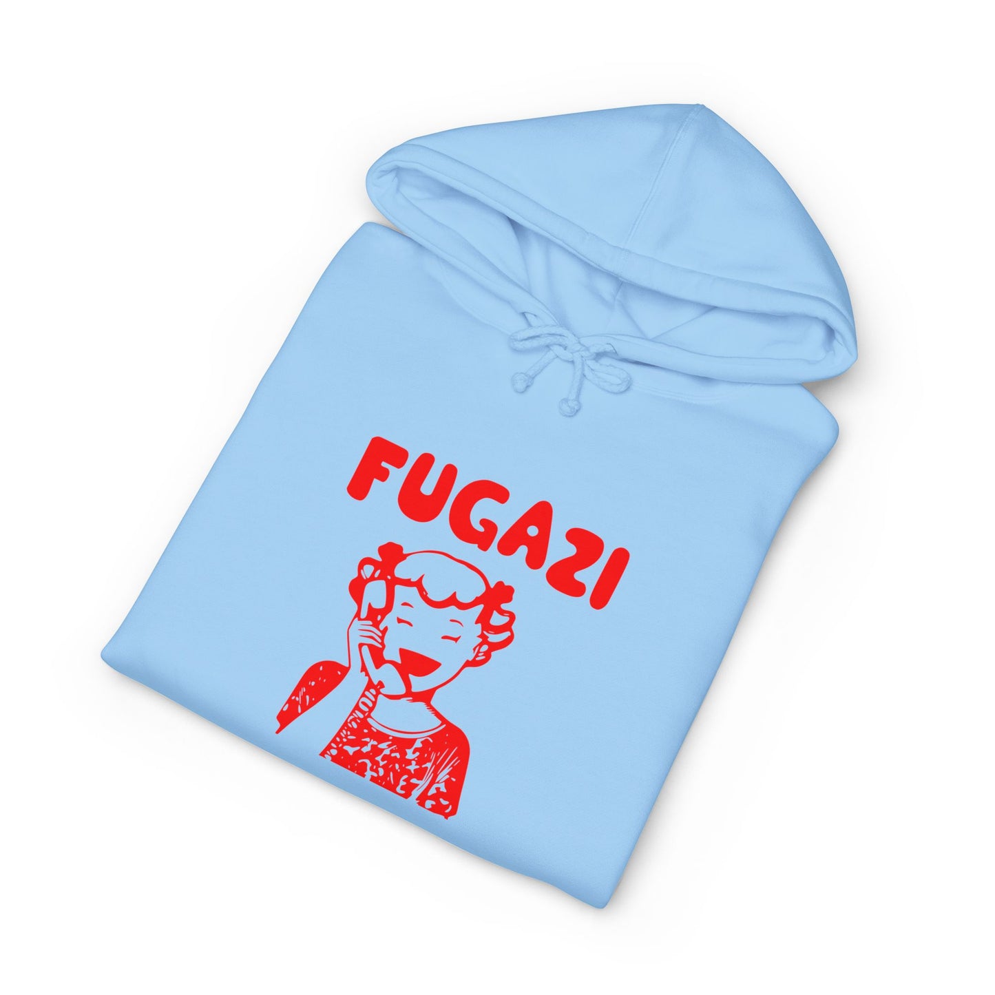 FUGAZI Hoodie – Retro Cartoon Graphic Unisex Heavyweight Hooded Sweatshi