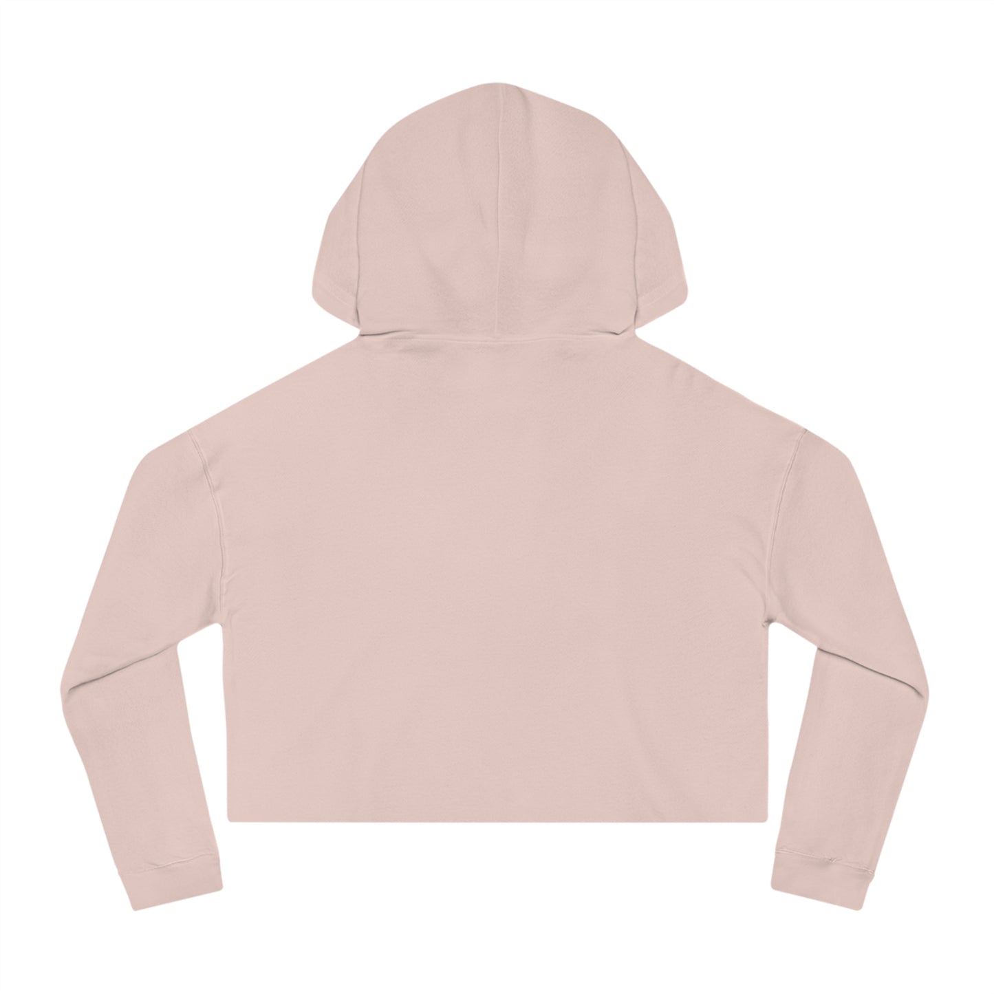 Retro Tattoo Classic Red Lips, Silence Please Women’s Cropped Hooded Sweatshirt