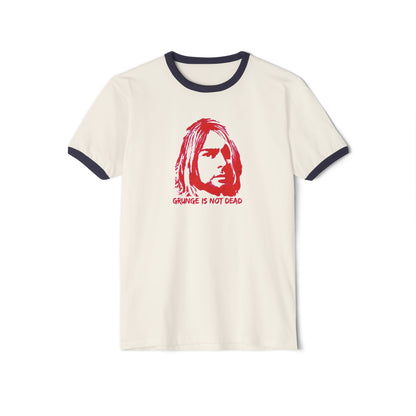 Grunge Is Not Dead - Kurt Cobain Ringer Tee | Retro Rock Style