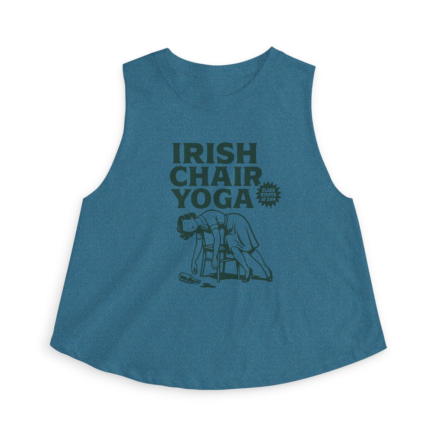 Irish Chair Yoga Womens Crop Tank Top Top