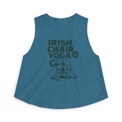 Irish Chair Yoga Womens Crop Tank Top Top