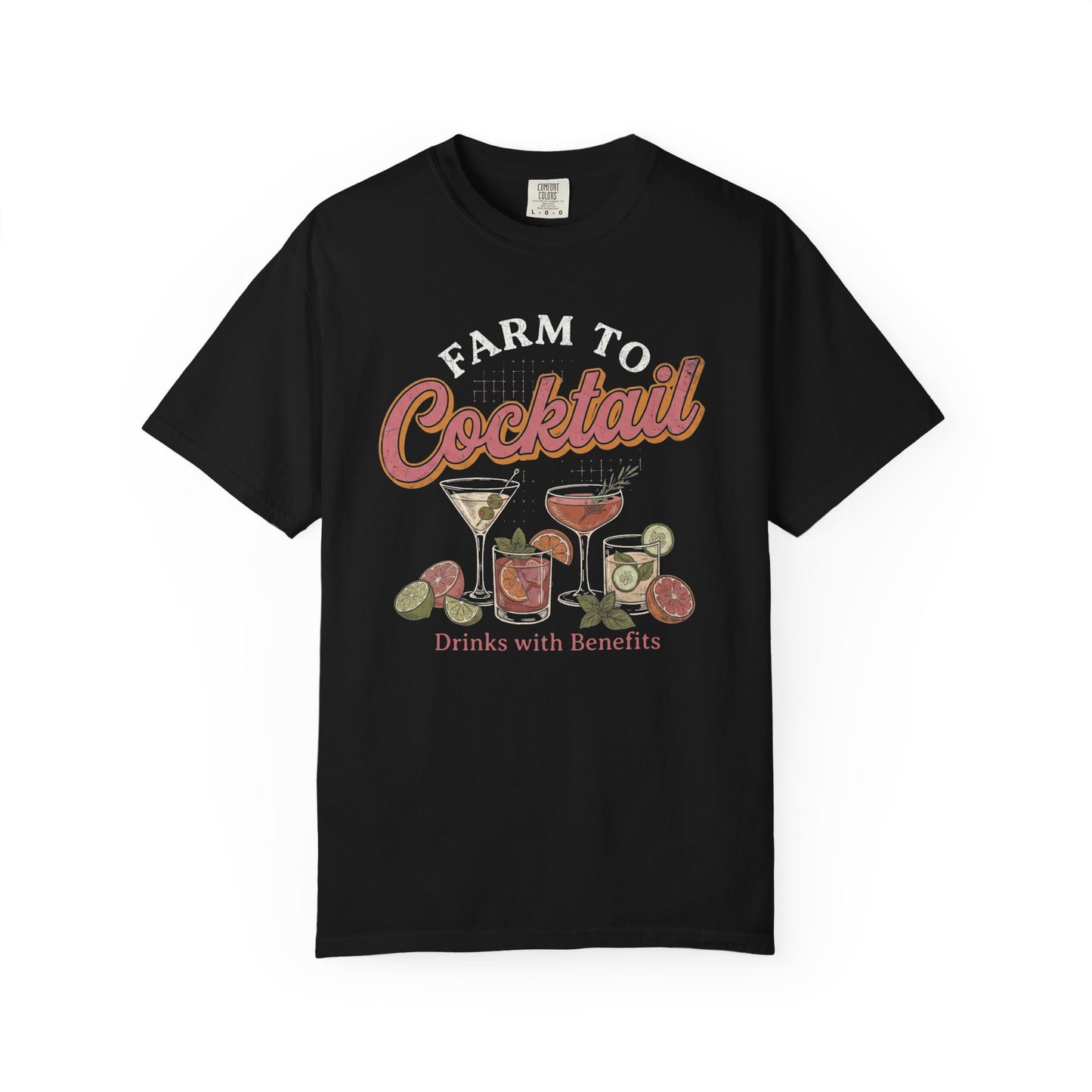 Farm to Cocktail Unisex Garment-Dyed T-shirt