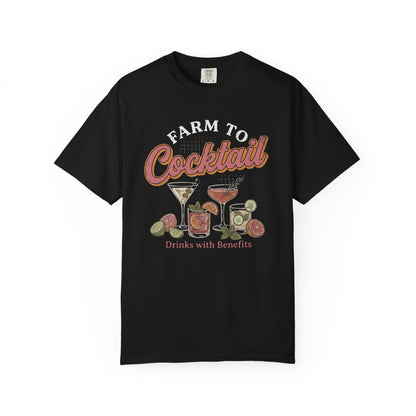 Farm to Cocktail Unisex Garment-Dyed T-shirt