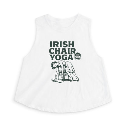 Irish Chair Yoga Womens Crop Tank Top Top