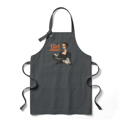 Girl Dinner Kitchen Heavy Twill Bib Apron | Hostess Gift for Her