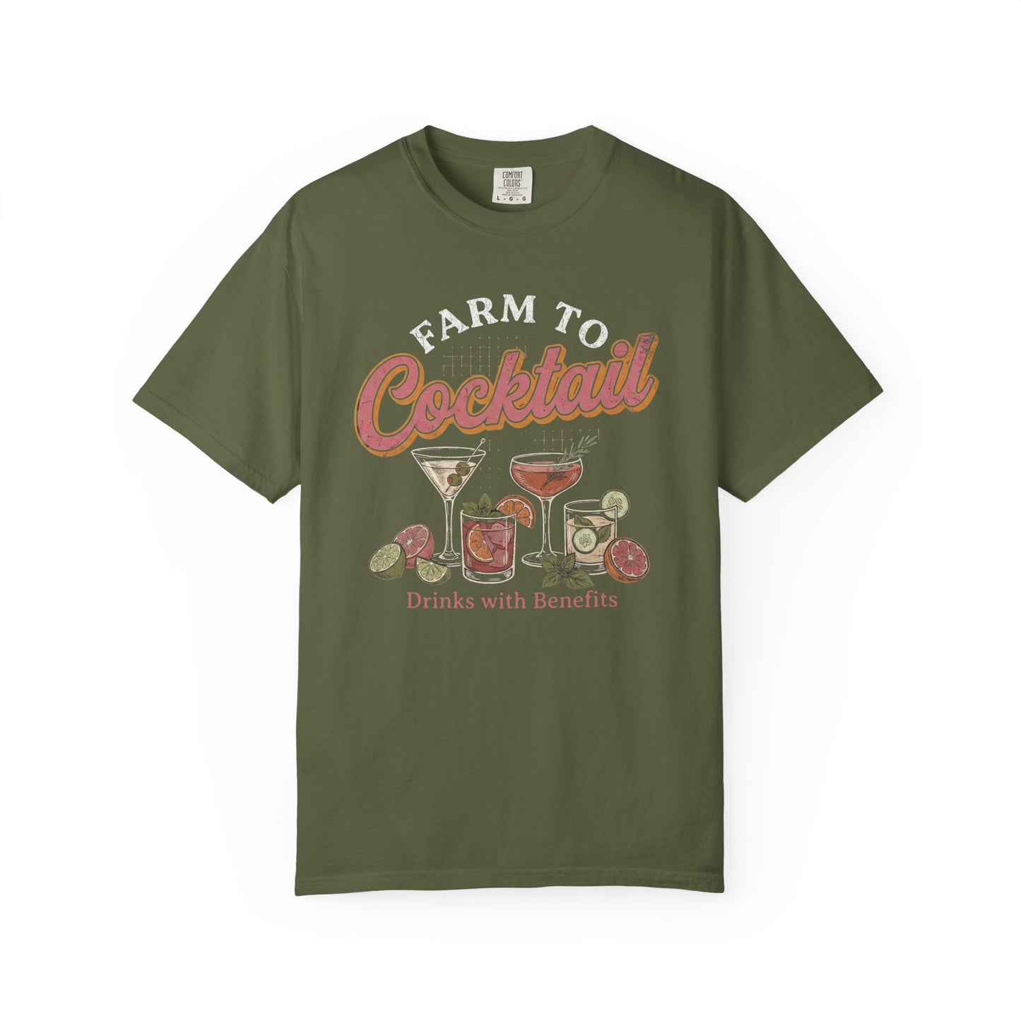 Farm to Cocktail Unisex Garment-Dyed T-shirt