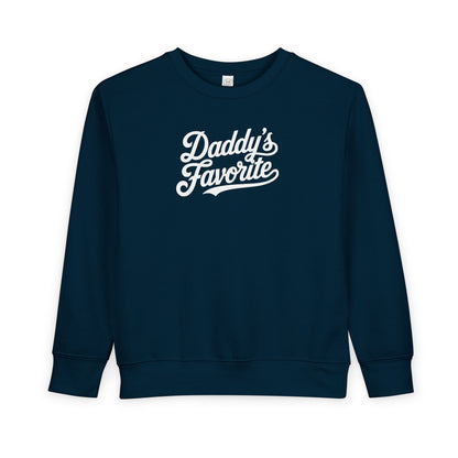 Daddy’s Favorite Toddler Sweatshirt | Cute Cozy Kids Crewneck | Funny Gift for Daddy’s Girl or Boy