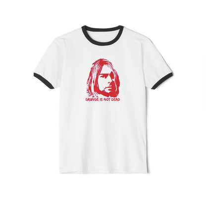 Grunge Is Not Dead - Kurt Cobain Ringer Tee | Retro Rock Style