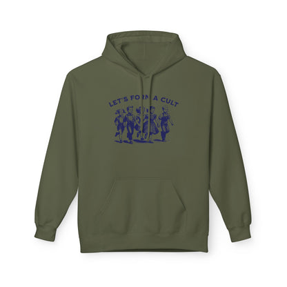 Let's Form a Cult Unisex Hoodie - Playfully Dark Political Humor for Spooky Season
