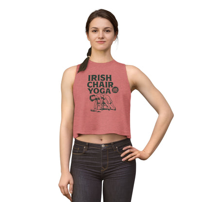 Irish Chair Yoga Womens Crop Tank Top Top