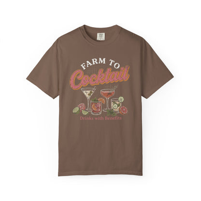 Farm to Cocktail Unisex Garment-Dyed T-shirt