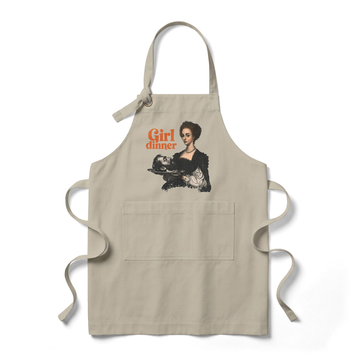 Girl Dinner Kitchen Heavy Twill Bib Apron | Hostess Gift for Her