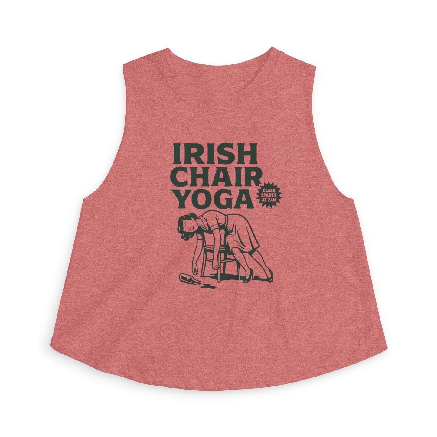 Irish Chair Yoga Womens Crop Tank Top Top
