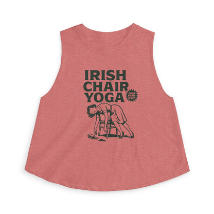 Irish Chair Yoga Womens Crop Tank Top Top