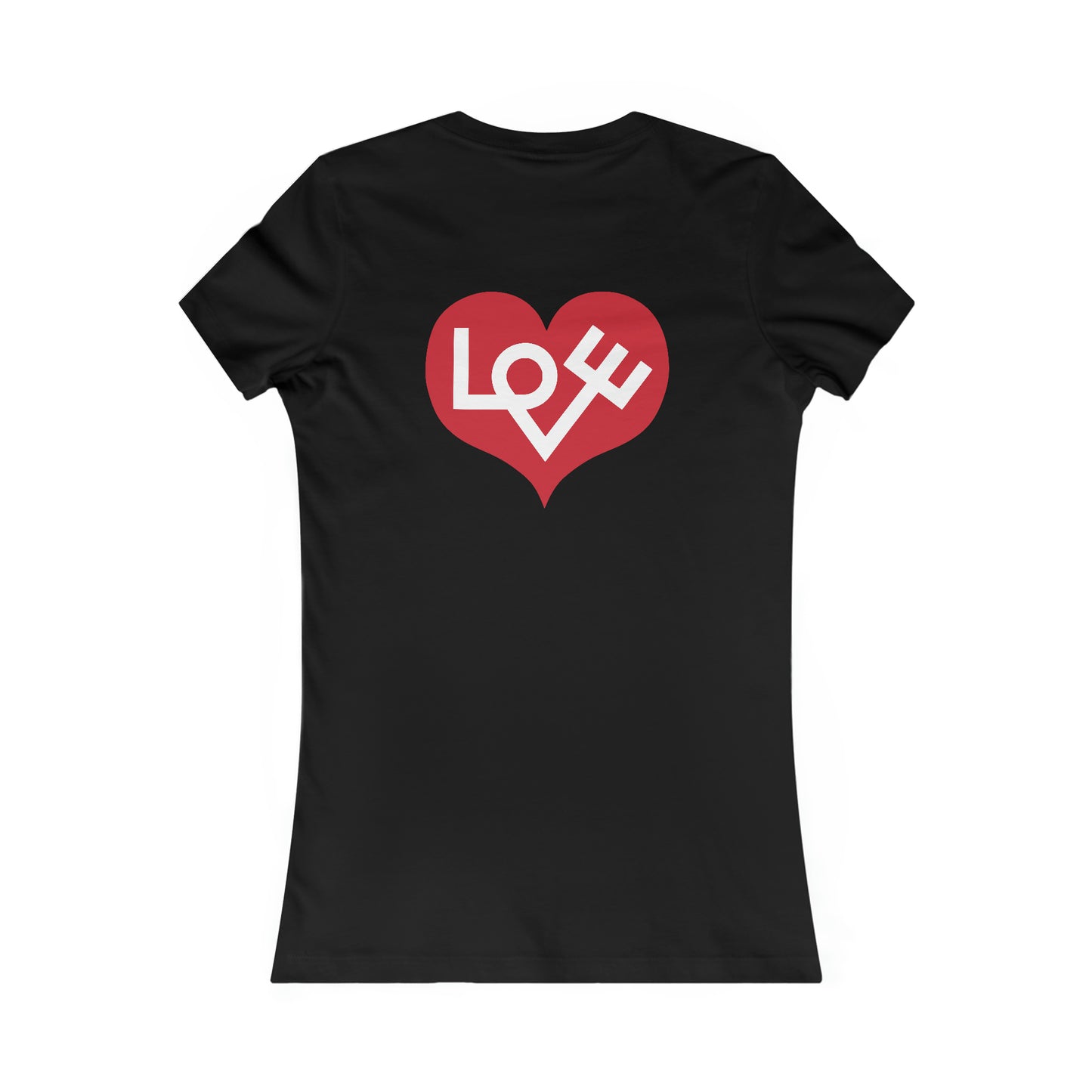 70's Inspired Design Love Heart Women's Favorite Tee