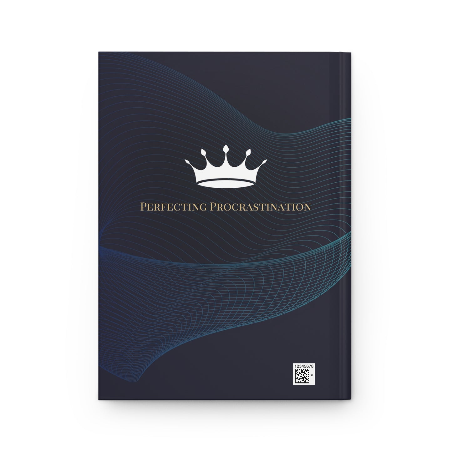 Perfecting Procrastination' Midnight Blue Hardcover Journal