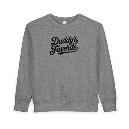 Daddy’s Favorite Toddler Sweatshirt | Cute Cozy Kids Crewneck | Funny Gift for Daddy’s Girl or Boy