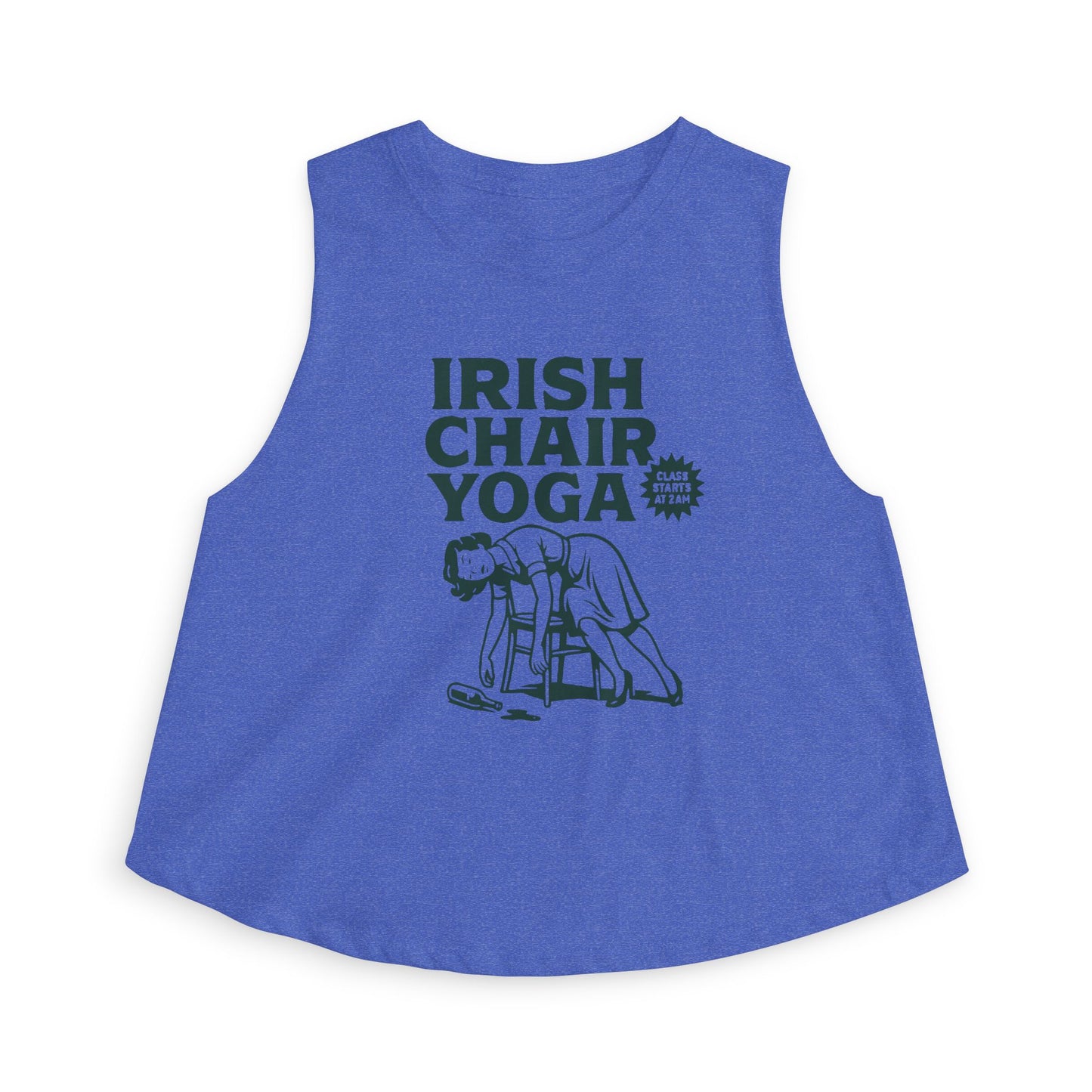 Irish Chair Yoga Womens Crop Tank Top Top