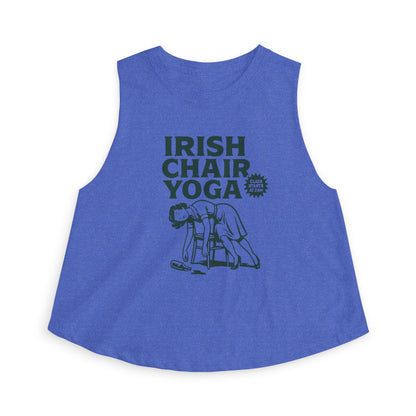 Irish Chair Yoga Womens Crop Tank Top Top