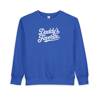 Daddy’s Favorite Toddler Sweatshirt | Cute Cozy Kids Crewneck | Funny Gift for Daddy’s Girl or Boy