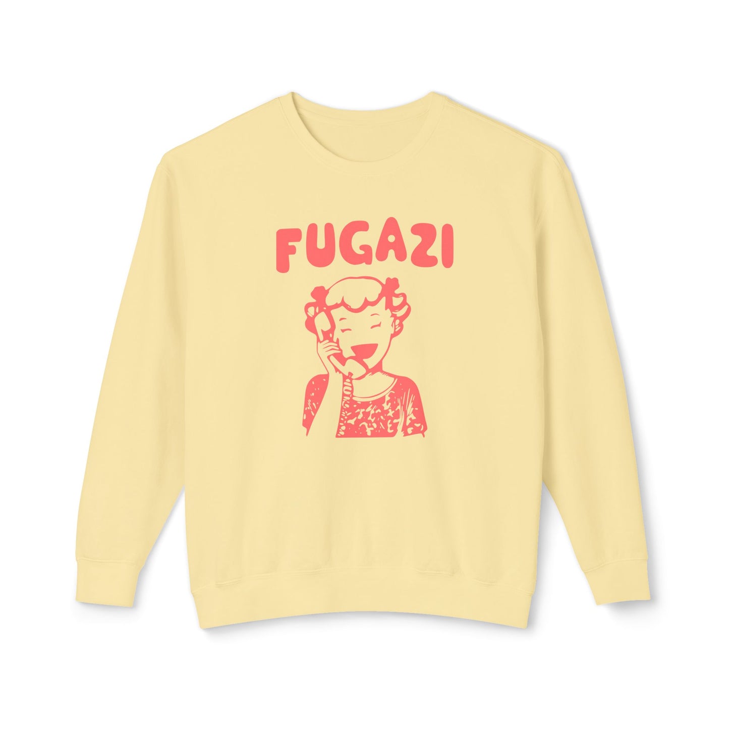 Fugazi Unisex Lightweight Crewneck Sweatshirt – Soft, Sustainable, Relaxed Fit