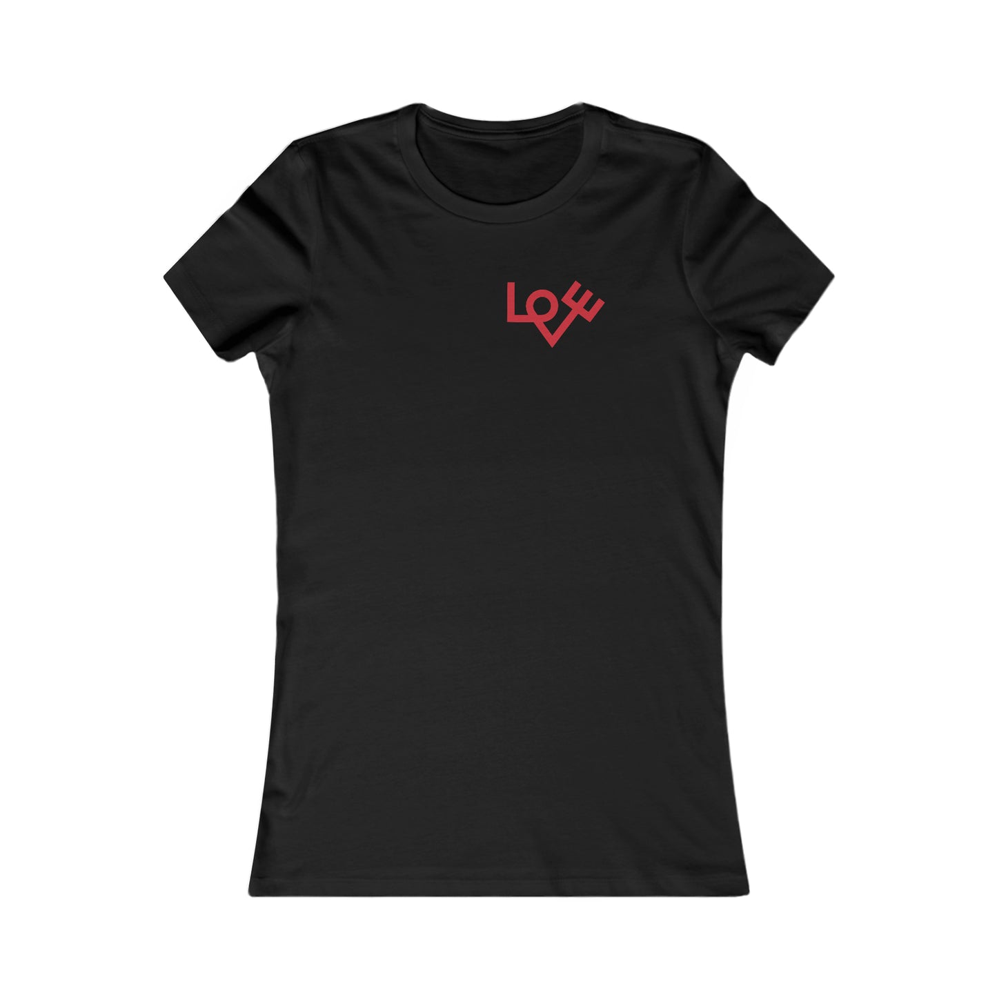 70's Inspired Design Love Heart Women's Favorite Tee