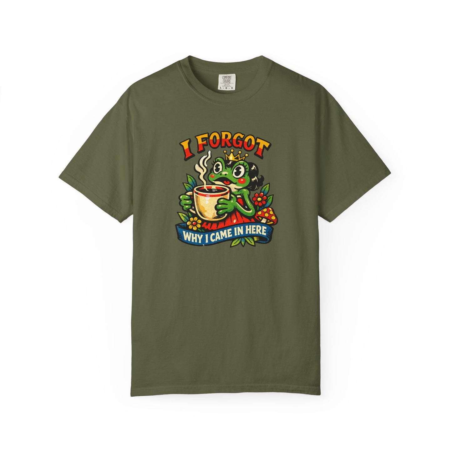 I Forgot Why I Came In Here Frog Comfort Colors 1717 Unisex T-Shirt