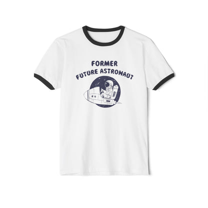 Former Future Astronaut Unisex Ringer T-Shirt - 4 Colors | Retro Space Design