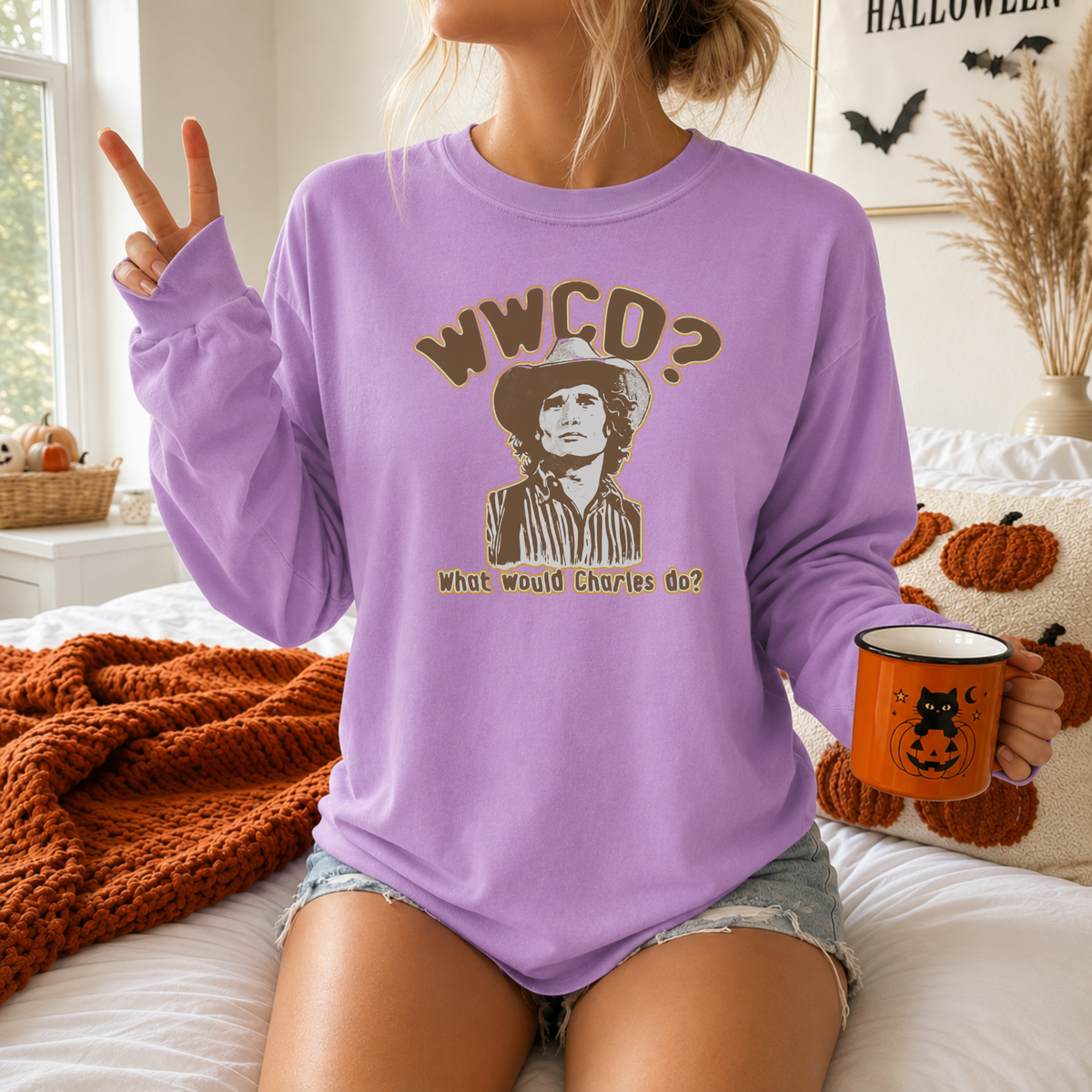 What Would Charles Do Shirt Comfort Colors Long Sleeve Tee